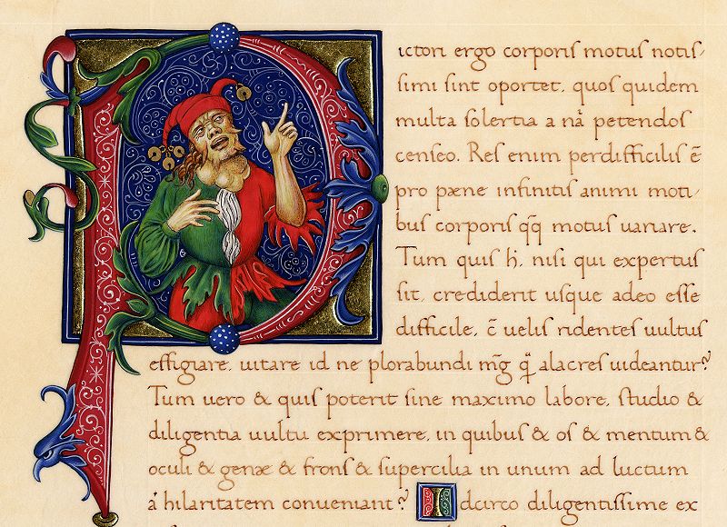 Enluminure et calligraphie de S. Constantin