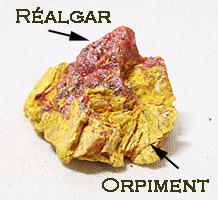 Orpiment et Réalgar