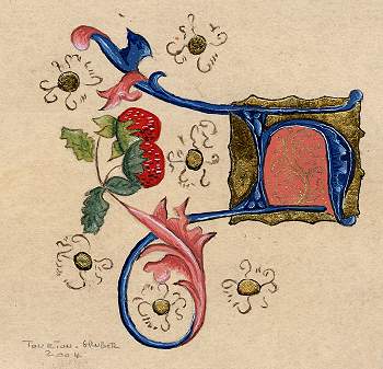 Initiale H, une enluminure de Marie-Thrse TOURTON